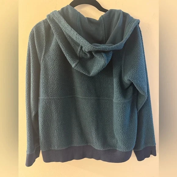 Patagonia Shearling Fleece Zip Up Jacket Borealis Green Hoodie Womens Size Small - Picture 2 of 6